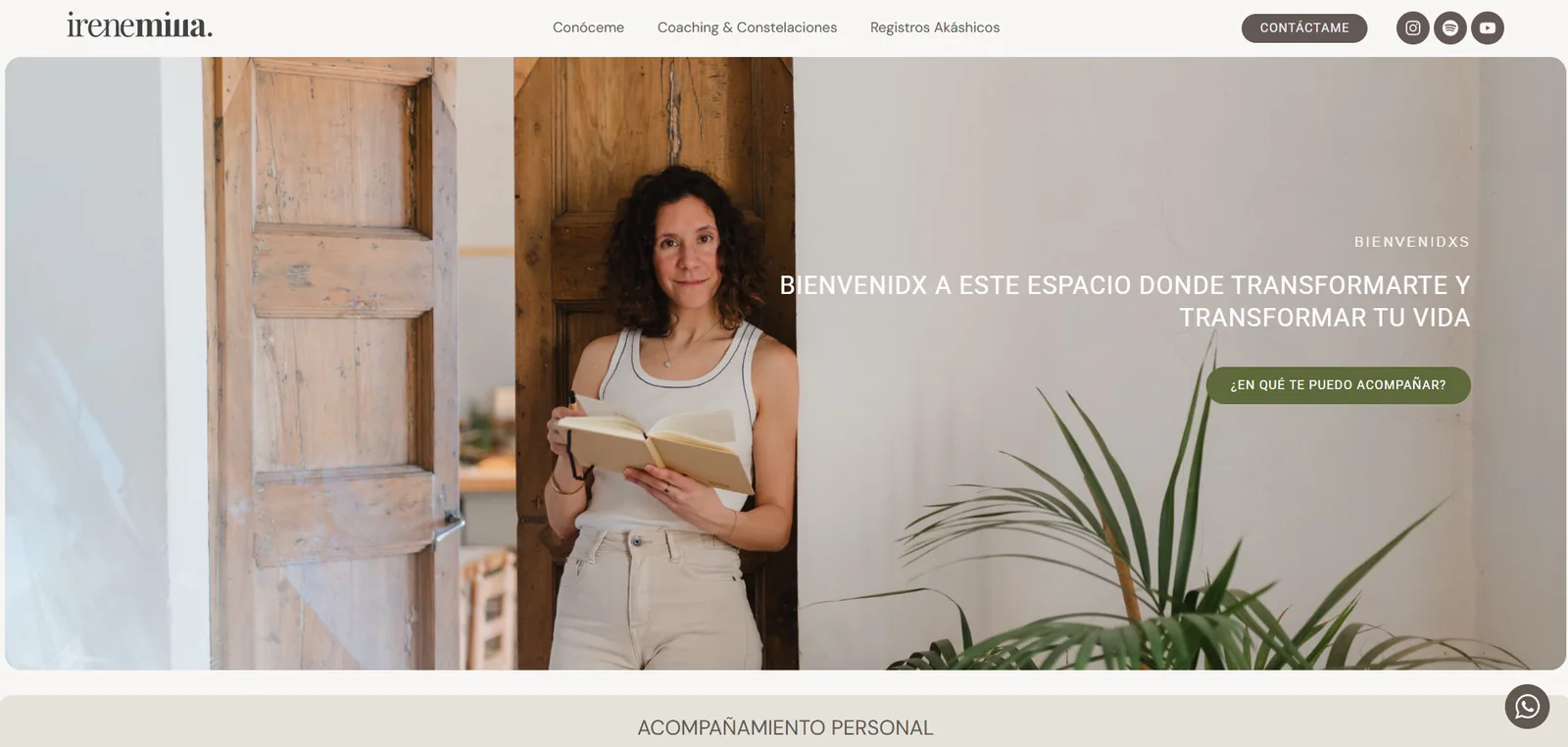 bebondi · Estudio de diseño de marca de Txell Prada 6 Diseño web de la marca personal de Irene Milla por bebondi